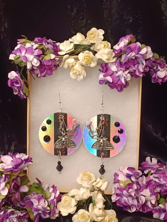 Unique iridescent Earrings