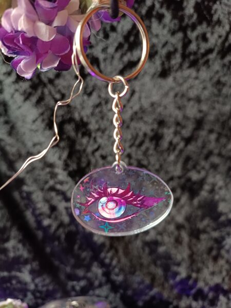 Pride Eye Keychain - Trans